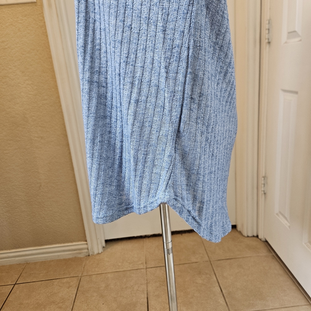 Nally & Millie Ribbed Knit Long Sleeve Top – Blue – Size L/XL NWT - Picture 7 of 11